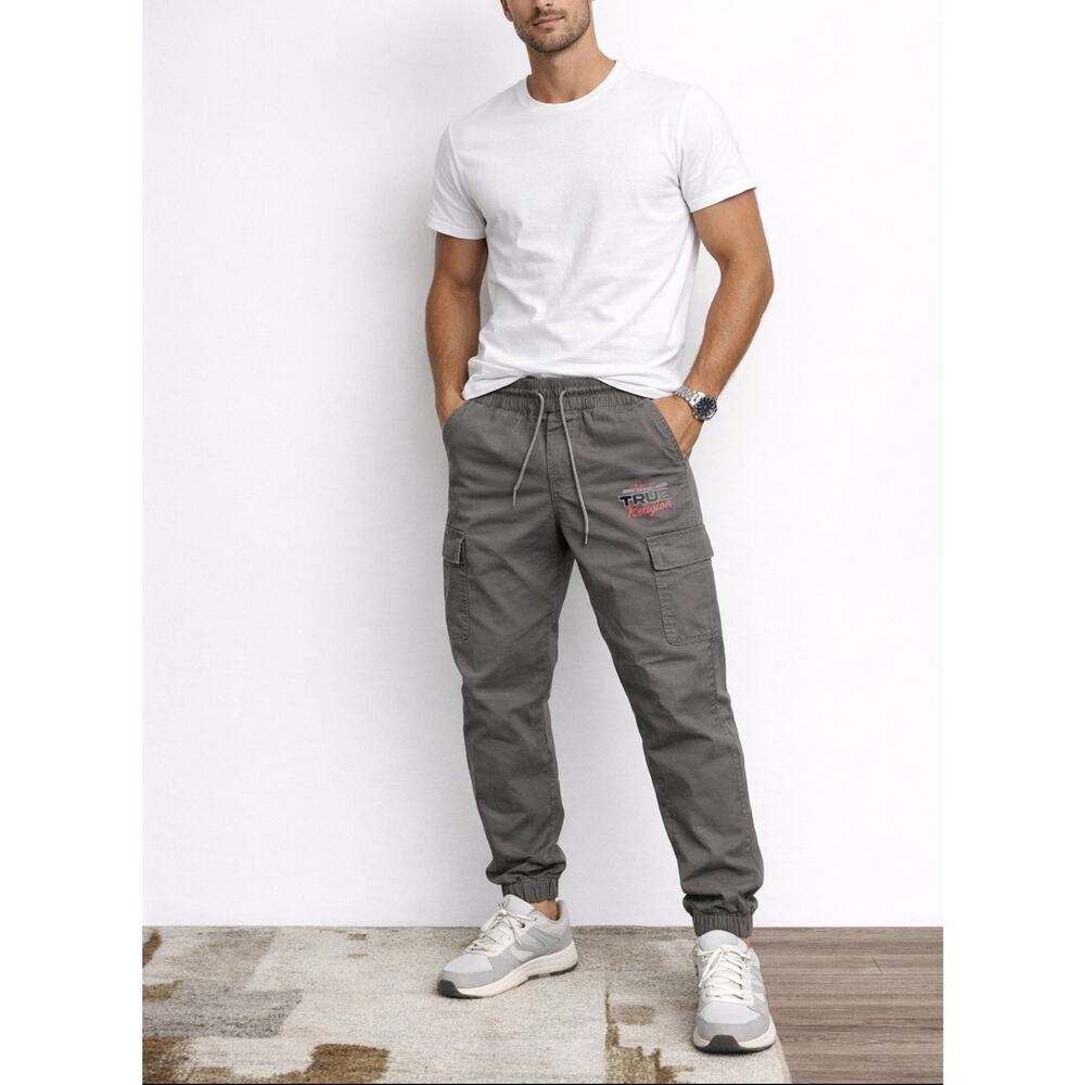True Religion Gray Cargo Pants for Men New With Tags